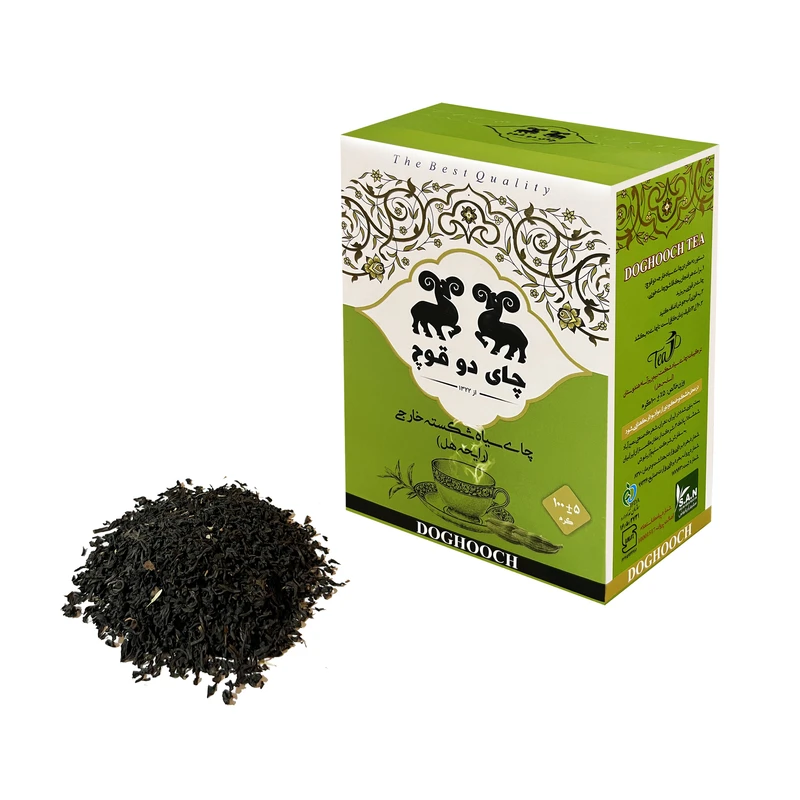 چای سیاه خارجی شکسته هل دو قوچ - 100 گرم