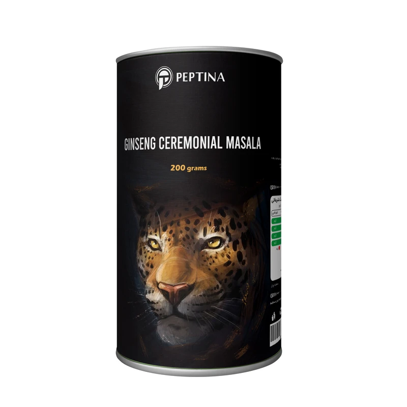 چای ماسالا با جینسینگ تشریفاتی بدون شکر و شیرین شده با استویا پپتینا - 200 گرم