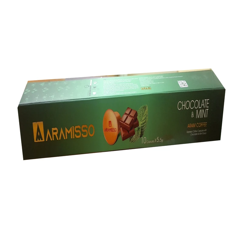 کپسول قهوه اسپرسو شکلات و نعناع قهوه آرام - 55 گرم بسته 30 عددی