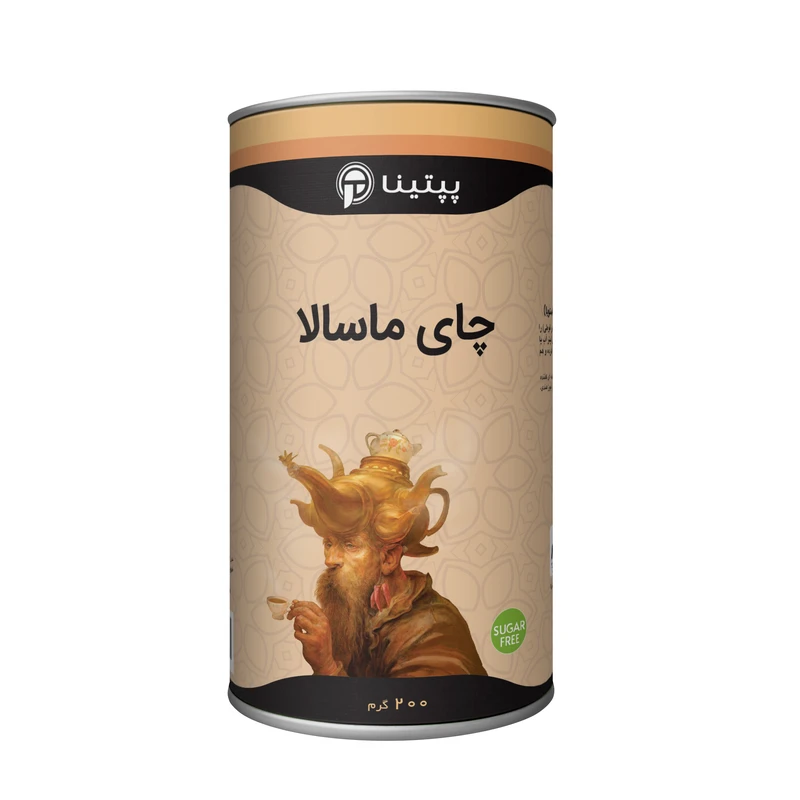 چای ماسالا کلاسیک بدون شکر و شیرین شده با استویا پپتینا - 200 گرم