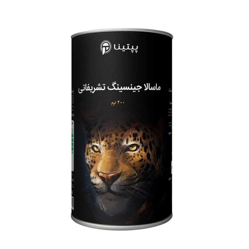 چای ماسالا با جینسینگ تشریفاتی بدون شکر و شیرین شده با استویا پپتینا - 200 گرم