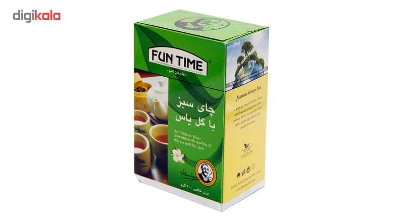 چای سبز فان تایم مدل چای سبز با گل یاس وزن 200 گرم